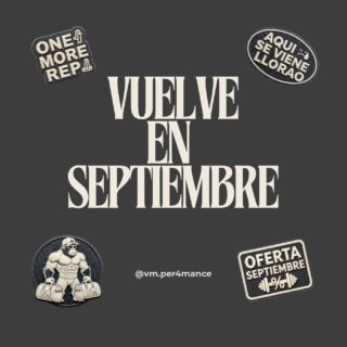 Empieza septiembre con ventaja ‼️
🎁 Contrata un bono de 8 entrenamientos (o superior) antes del 16 de agosto y te regalamos 2 sesiones extra.
Recordad que:
📅 Cerramos del 17 al 31 de agosto.
🚀Volvemos con las pilas cargadas el 1 de septiembre.
📩 Contáctanos para reservar tu bono y que se te aplique el descuento.
Promoción válida hasta el 16 de agosto. ¡No la dejes escapar!